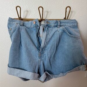 Light Blue Danni Denim Roll-Cuff Women's Shorts